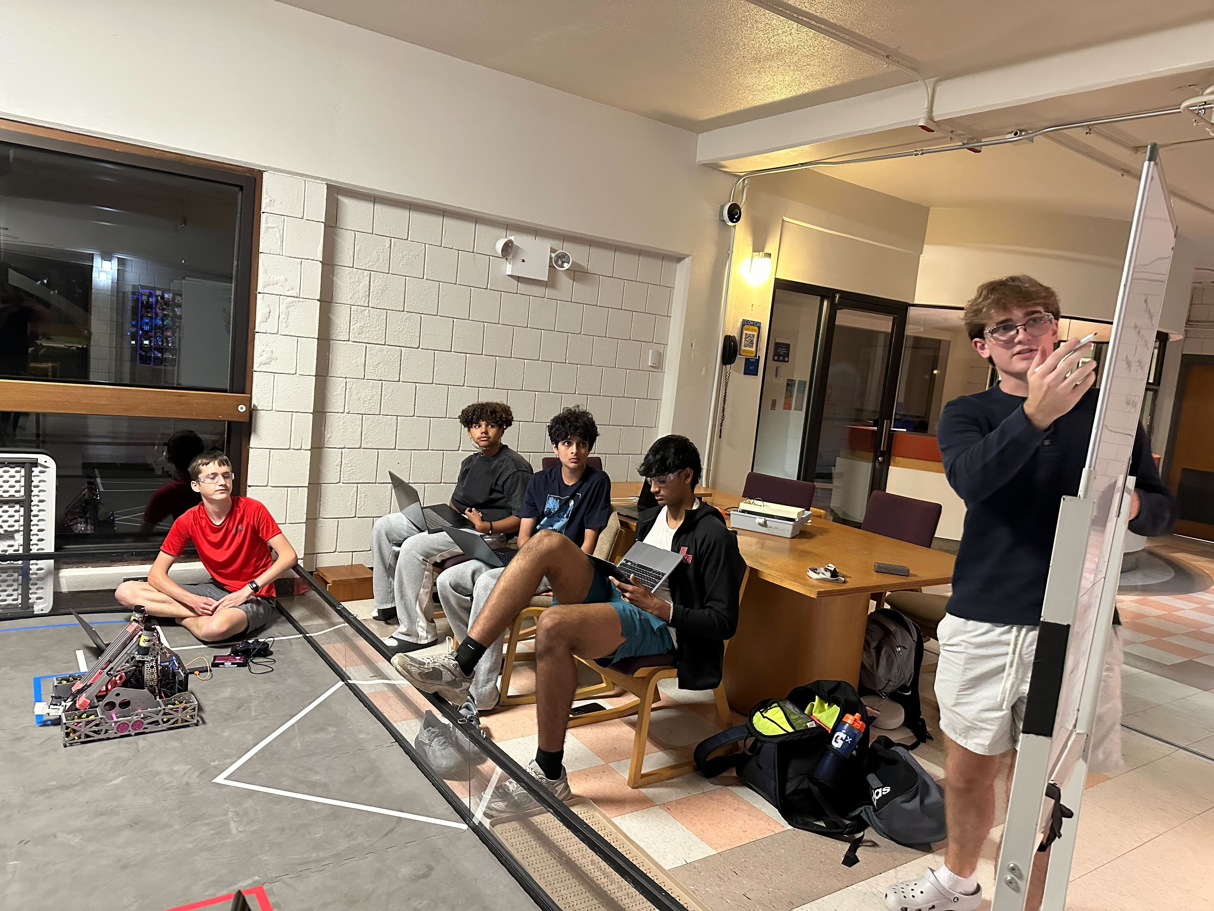 Programmer waiting for mech guy